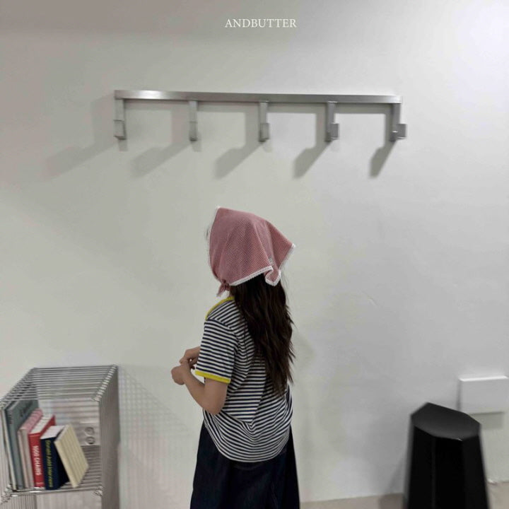 【予約】Boat neck mix T / andbutter(S-JM)