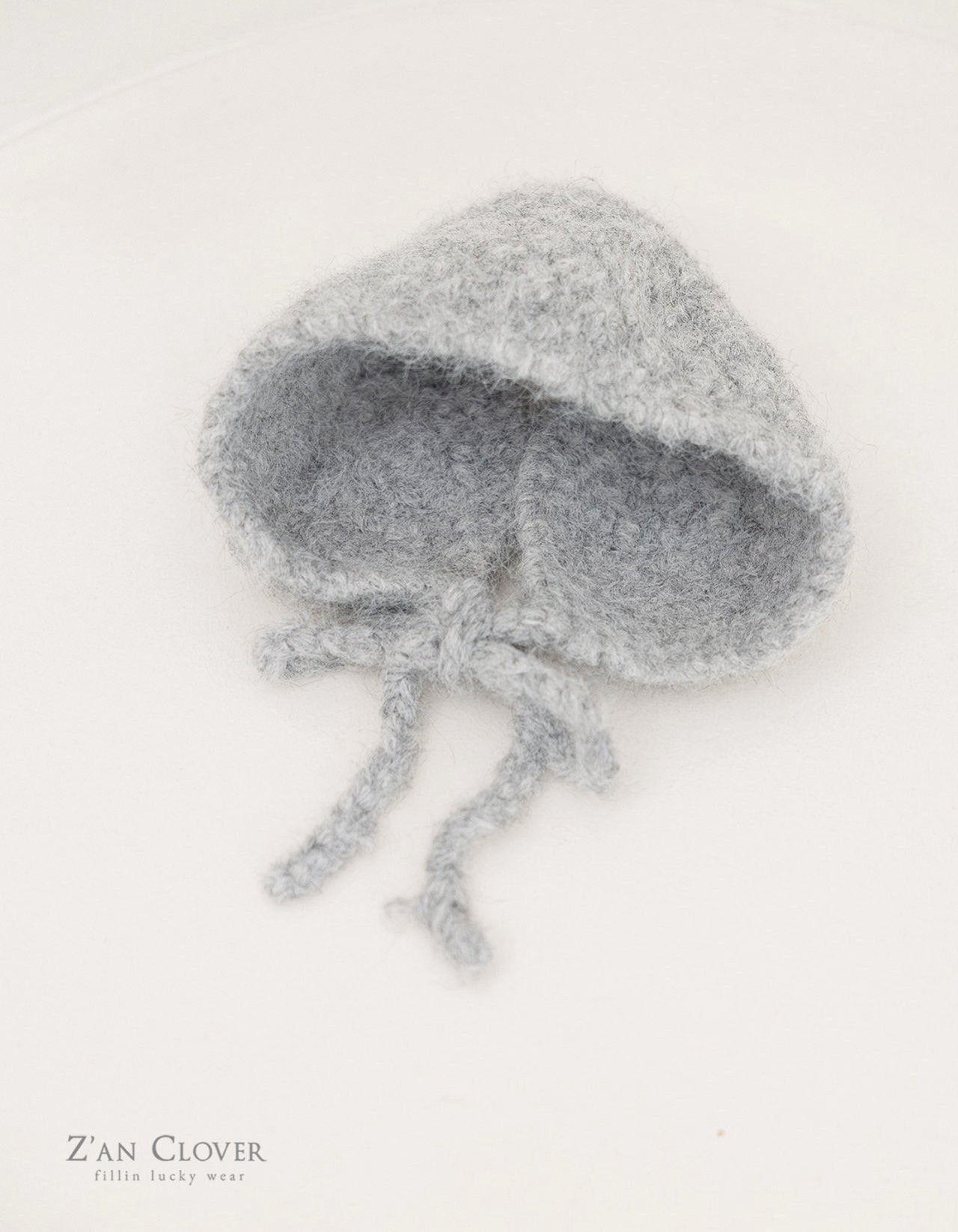 【予約】snow flake knit bonnet  /  zanclover