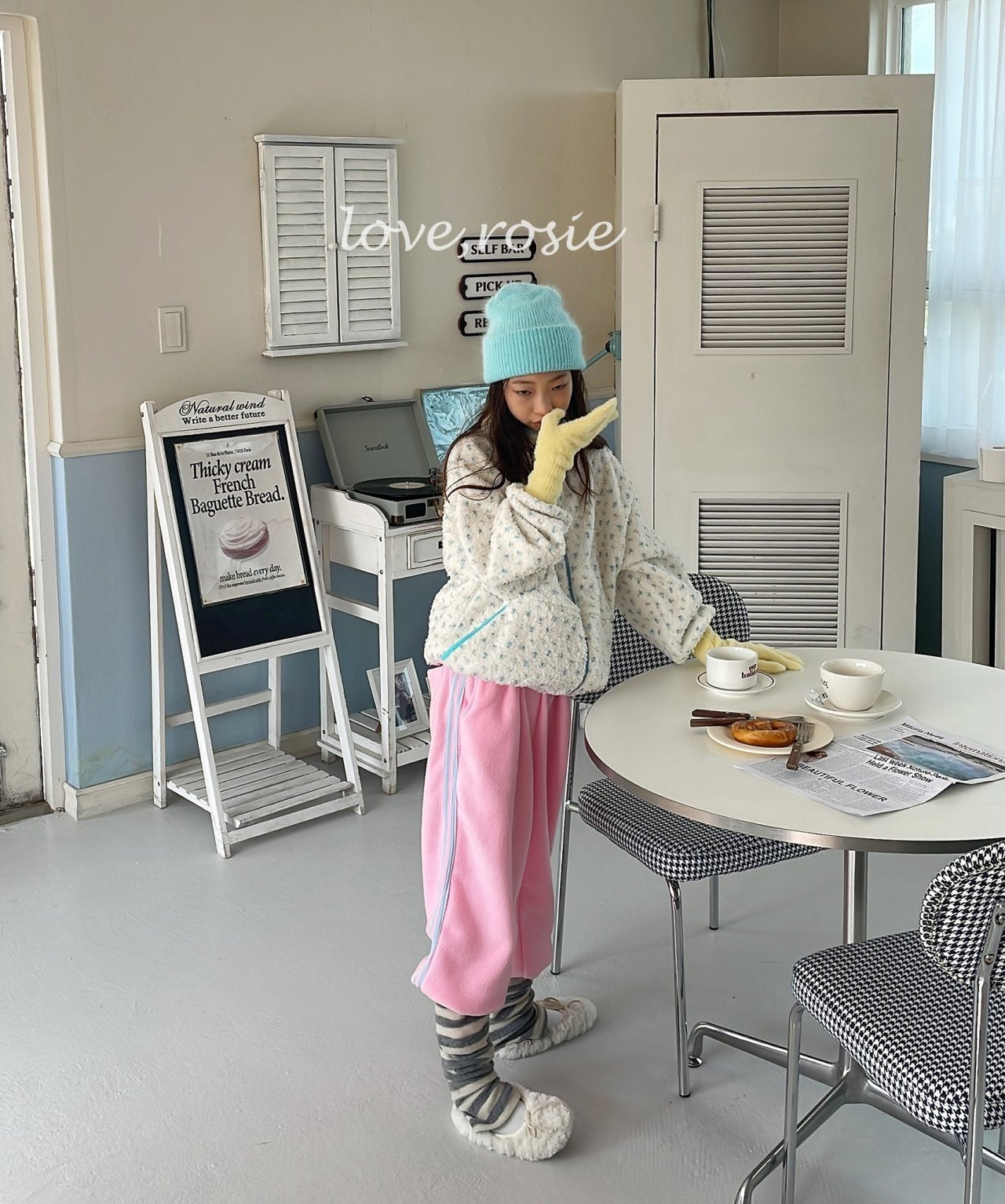 【予約】candy tape fleece pt  / love rosie (L-3XL,adult)