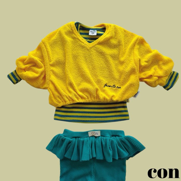 【予約】カラーリブTシャツ / con. (XXS-M)