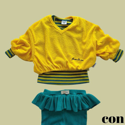 【予約】カラーリブTシャツ / con. (XXS-M)