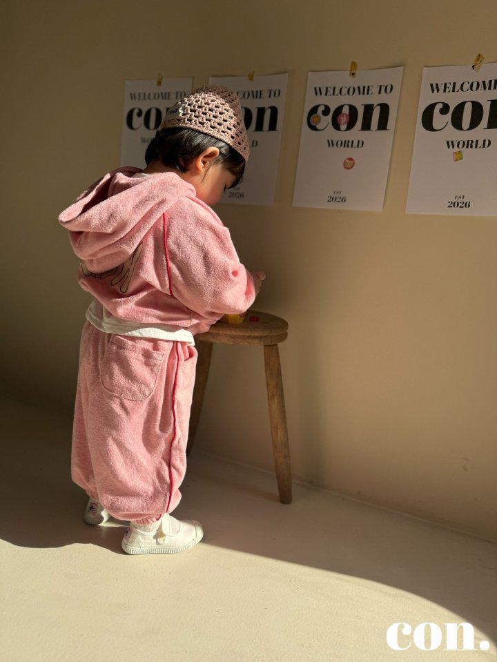 【予約】テリーラインパンツ / con. (XXS-M) 테리삥줄