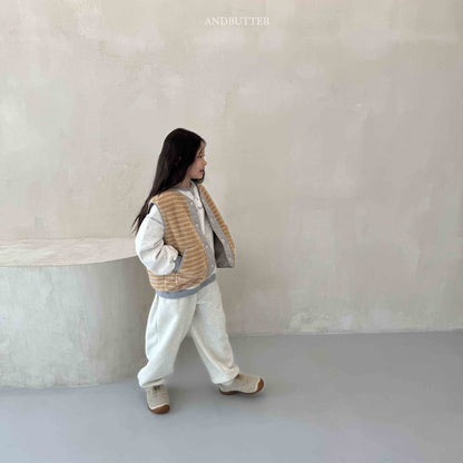 【予約】Fleece  Line Jogger Pants / andbutter(S-JM)