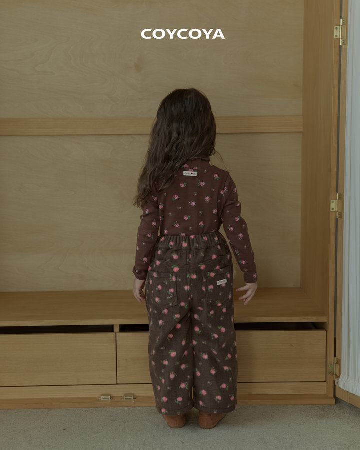 【予約】roze fleece polo T  / coycoya (XS-XL)