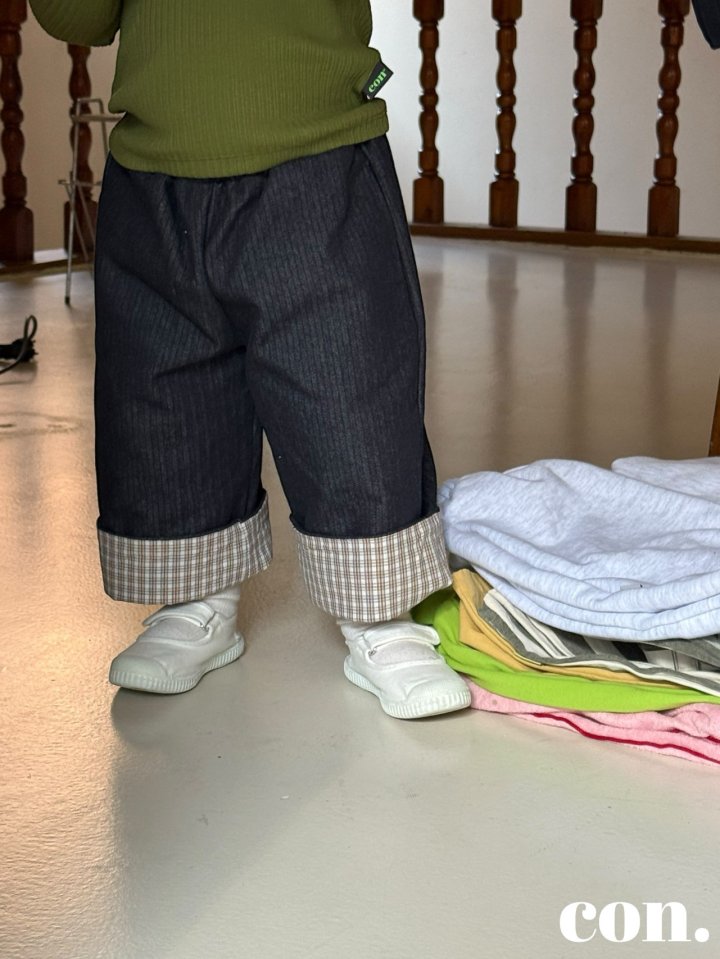 【予約】ロールアップデニム / con. (XXS-M)