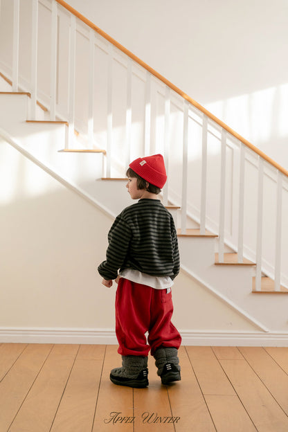 【予約】popo line cardigan  / apfel (S-2XL)