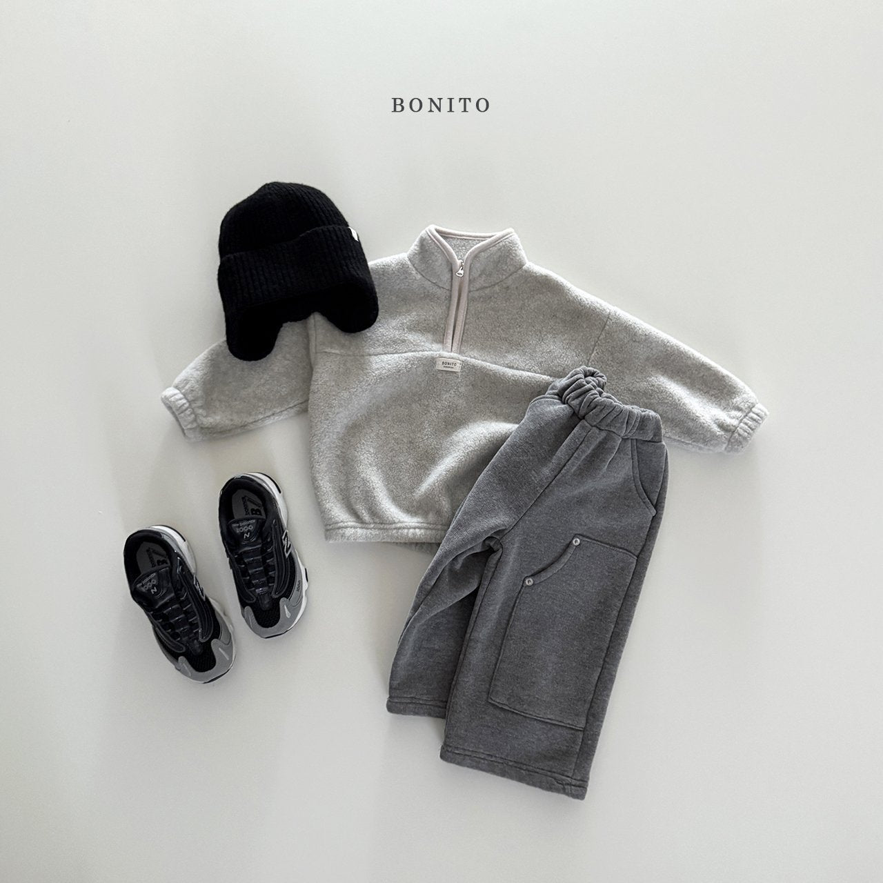 【予約】sugar half zip up  /  bonito (12M-JM)