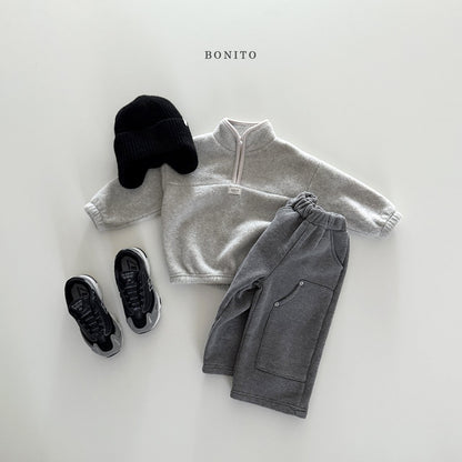 【予約】sugar half zip up  /  bonito (12M-JM)