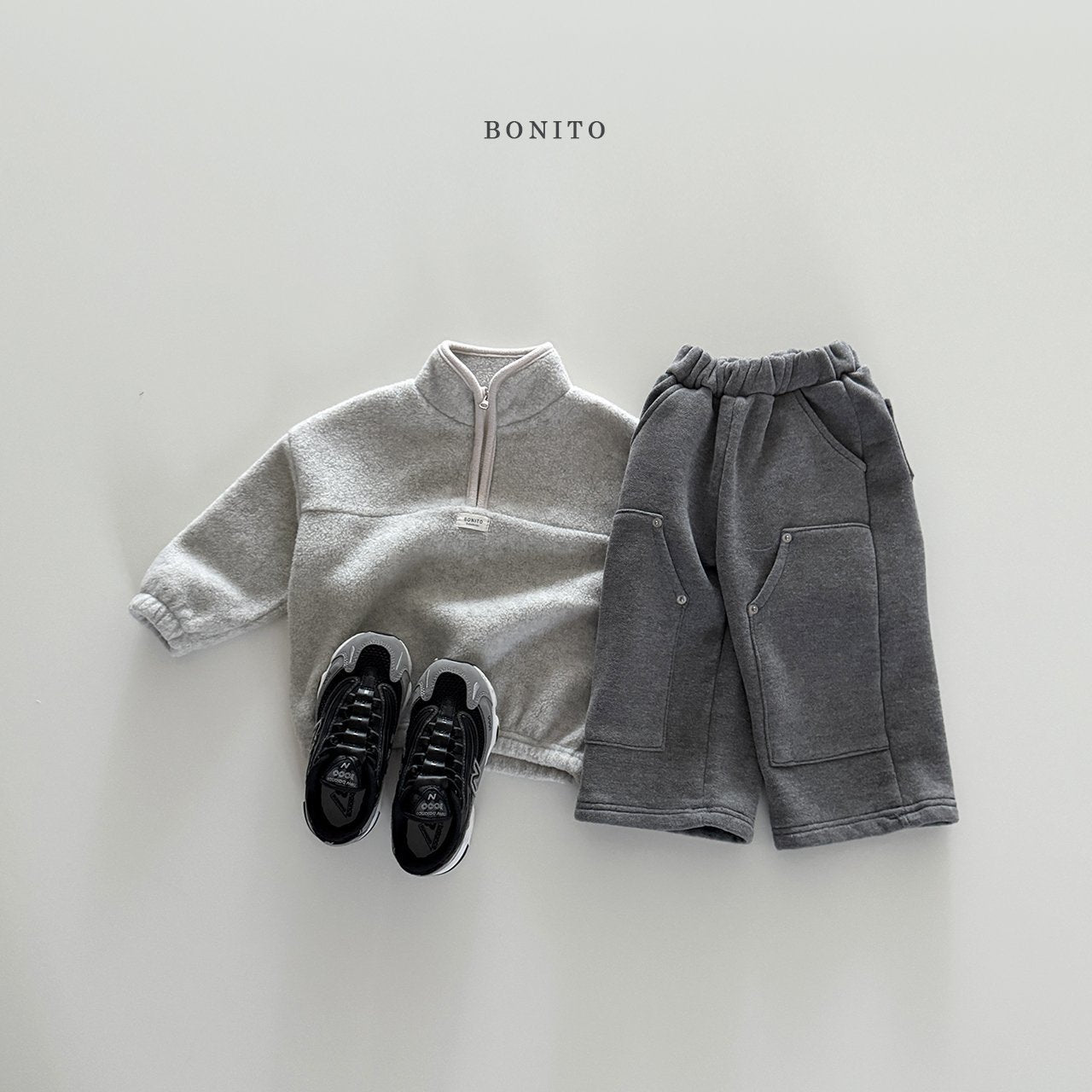 【予約】sugar half zip up  /  bonito (12M-JM)