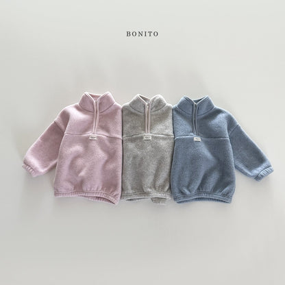 【予約】sugar half zip up  /  bonito (12M-JM)