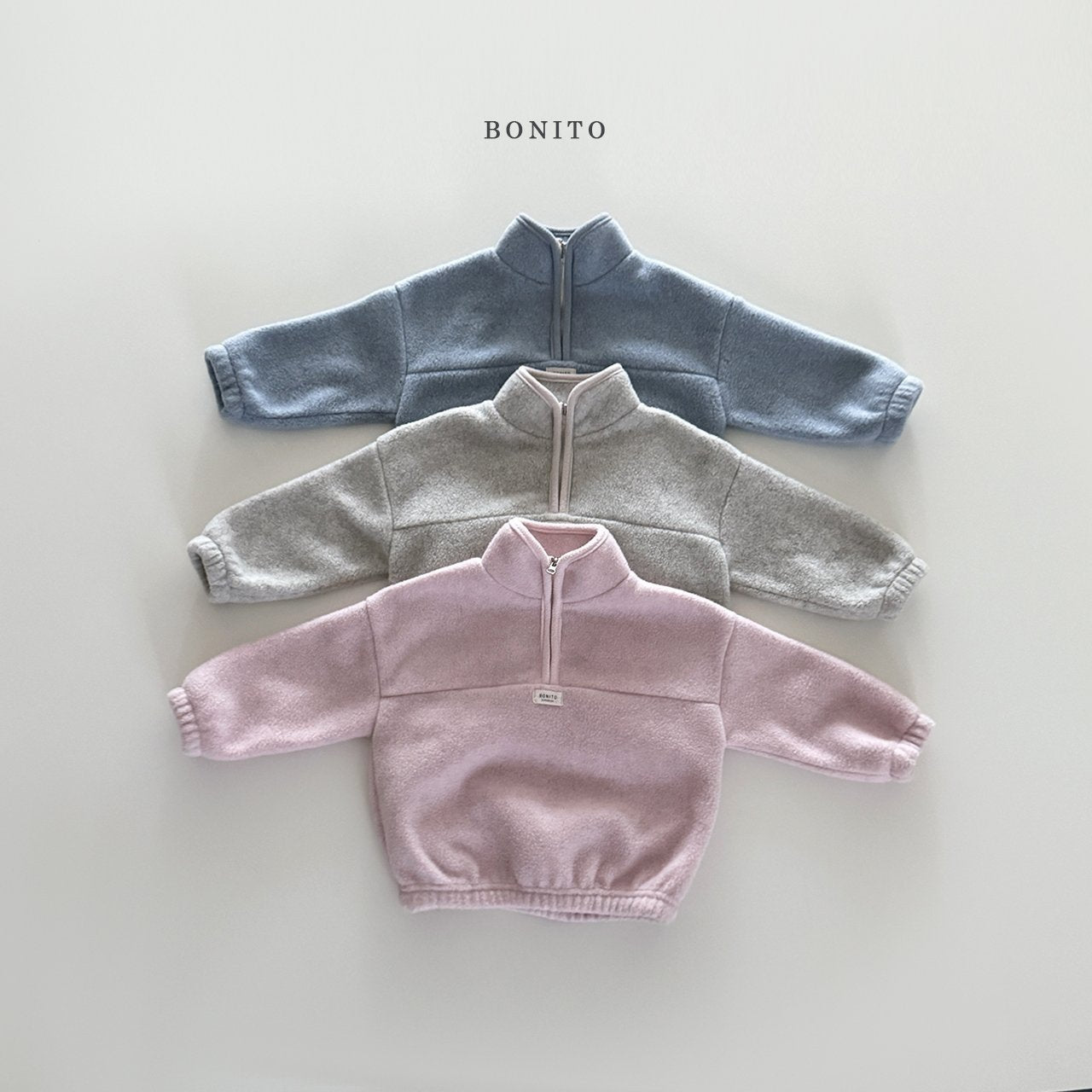 【予約】sugar half zip up  /  bonito (12M-JM)