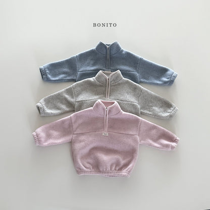 【予約】sugar half zip up  /  bonito (12M-JM)