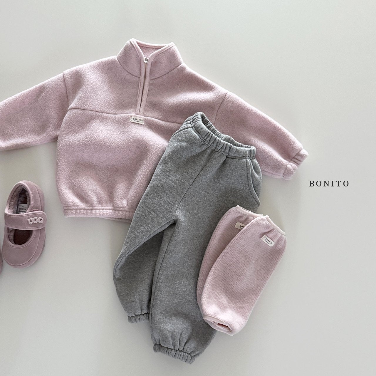 【予約】sugar half zip up  /  bonito (12M-JM)