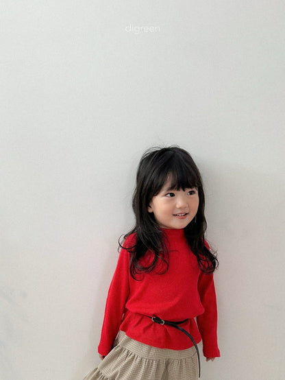 【予約】check ruffle skirt / digreen(S-XXL)