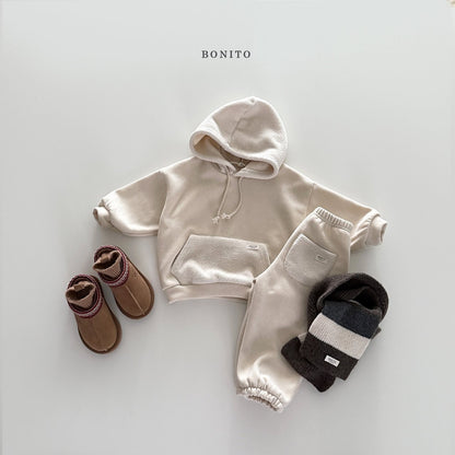 【予約】bicolor knit muffler  /  bonito