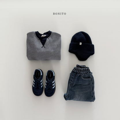 【予約】ear knit beanie  /  bonito