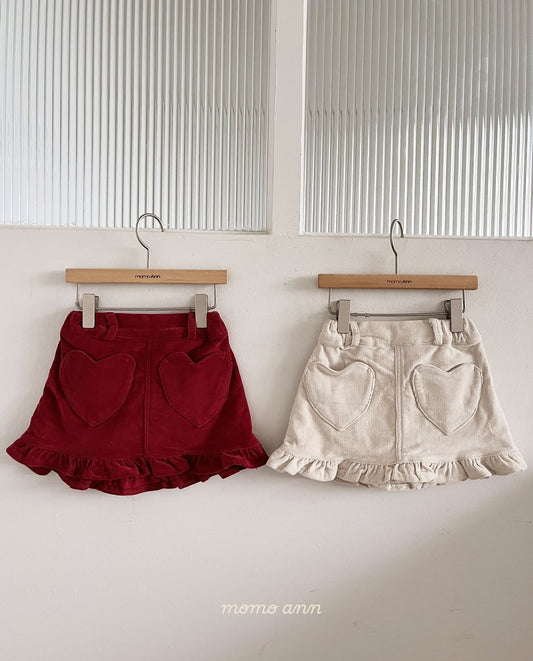 【予約】heart skirt  /  momoann (5-13号)
