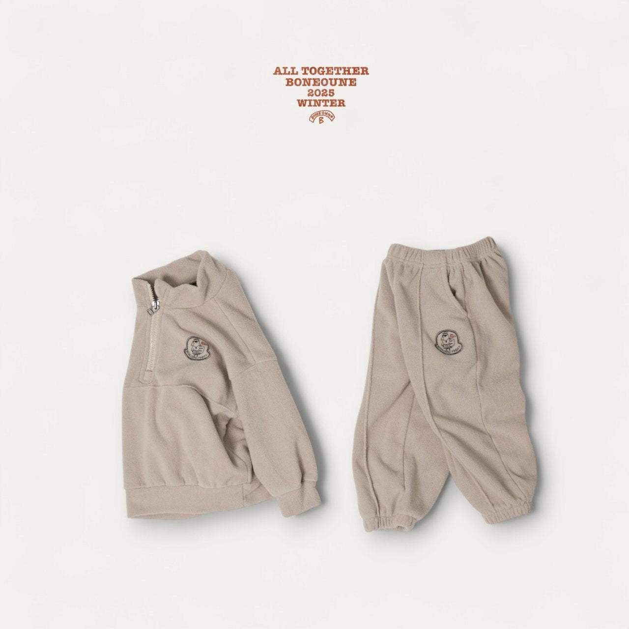 【予約】bio fleece half zipup / boneoune (XS-JL)