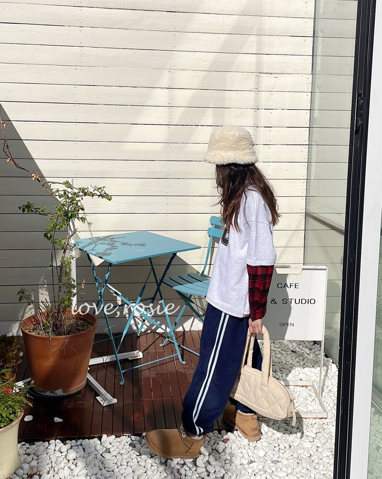 【予約】candy tape fleece pt  / love rosie (L-3XL,adult)