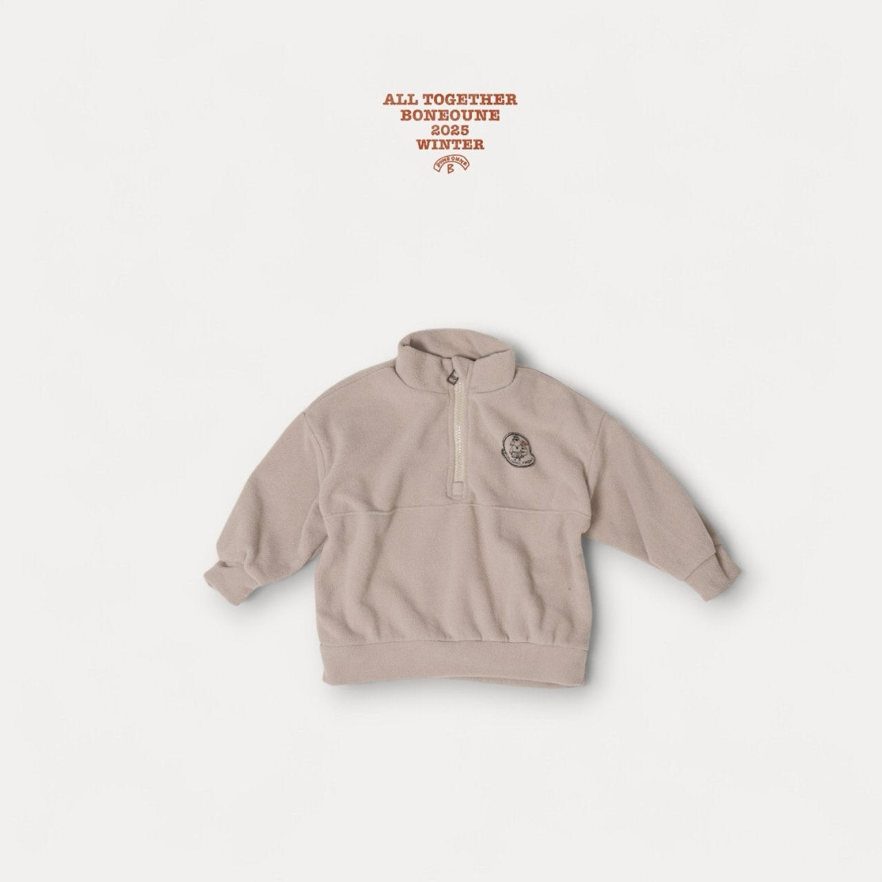 【予約】bio fleece half zipup / boneoune (XS-JL)