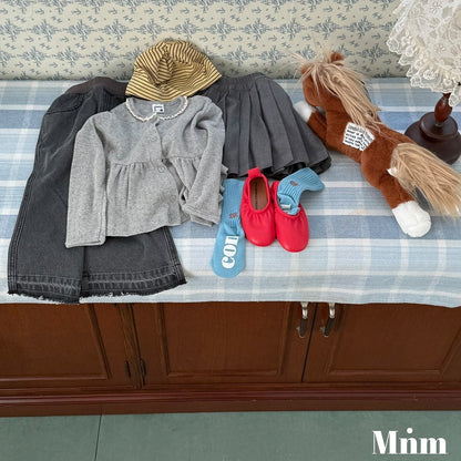 【予約】lace frill cardigan / minimal (S-JM）