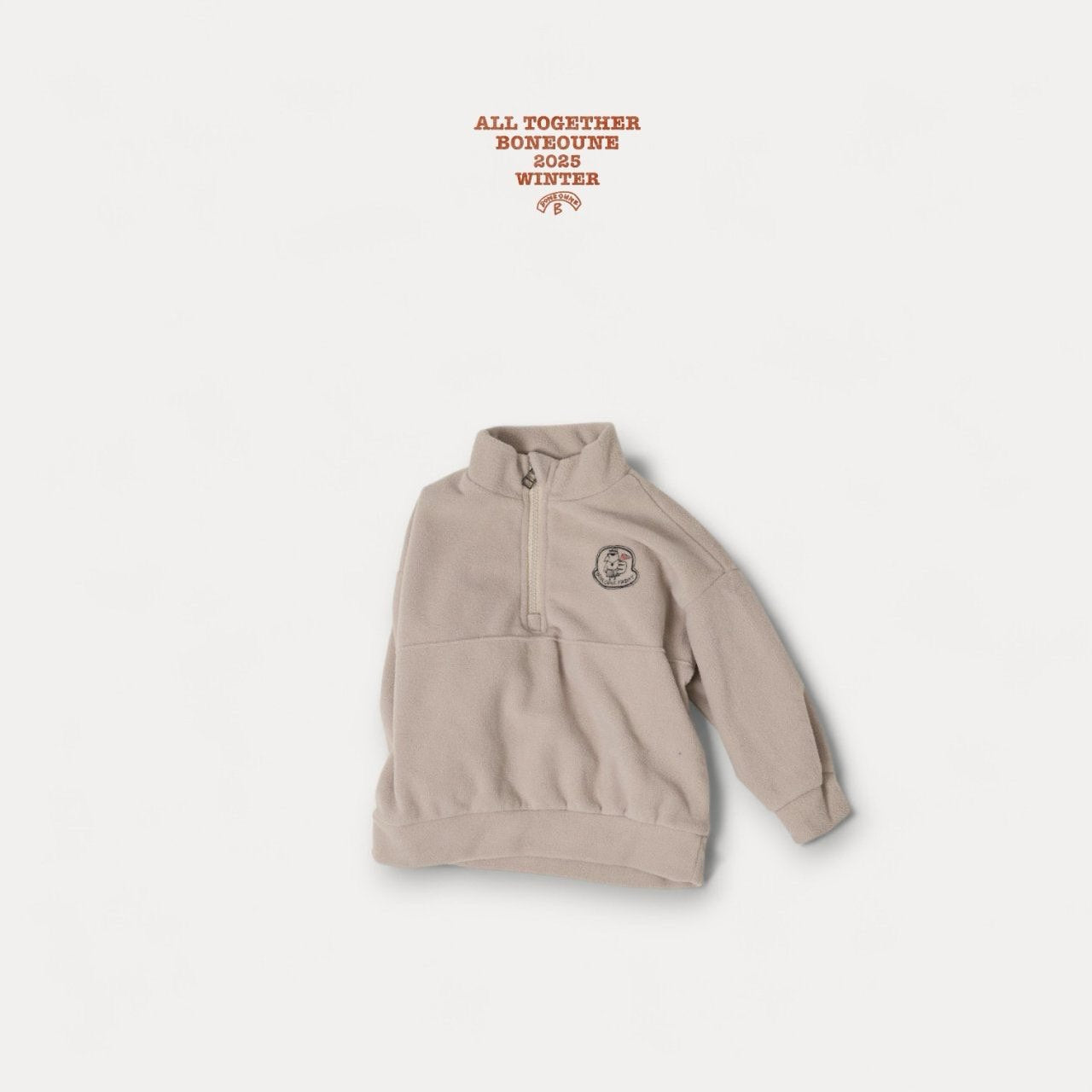 【予約】bio fleece half zipup / boneoune (XS-JL)