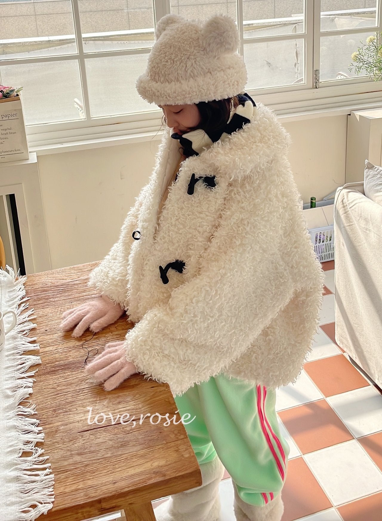 【予約】candy tape fleece pt  / love rosie (L-3XL,adult)