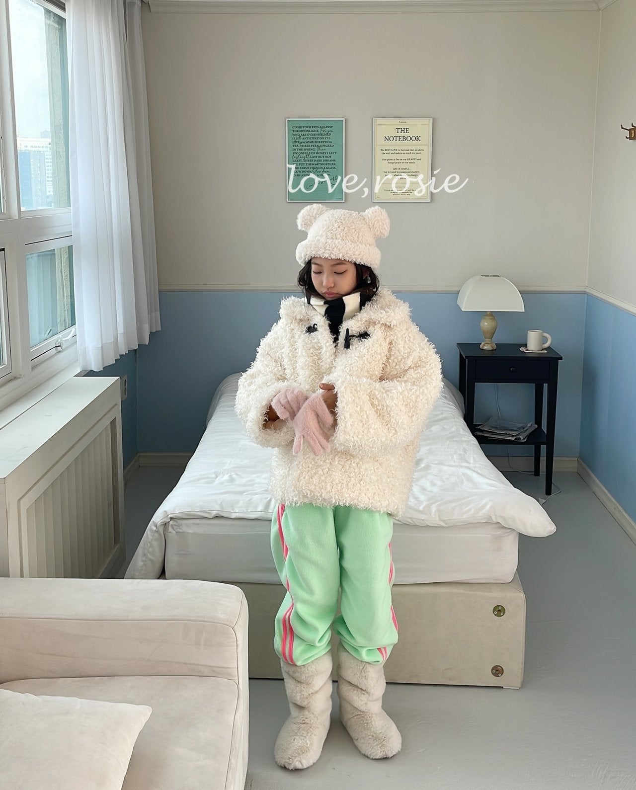 【予約】candy tape fleece pt  / love rosie (L-3XL,adult)