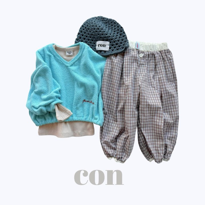 【予約】チェックパンプキンパンツ / con. (XXS-M)