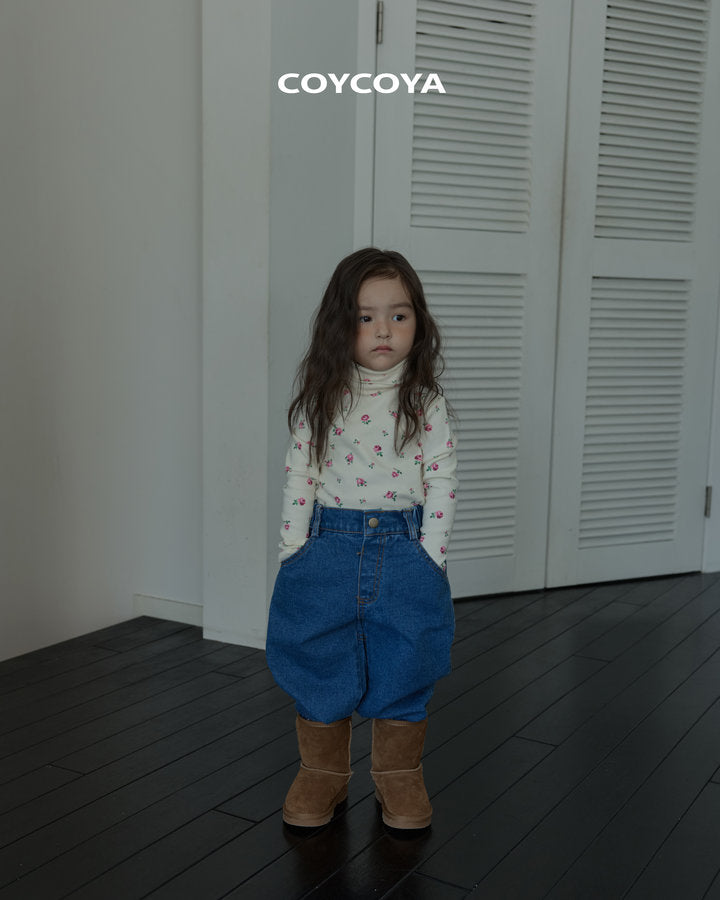 【予約】roze fleece polo T  / coycoya (XS-XL)