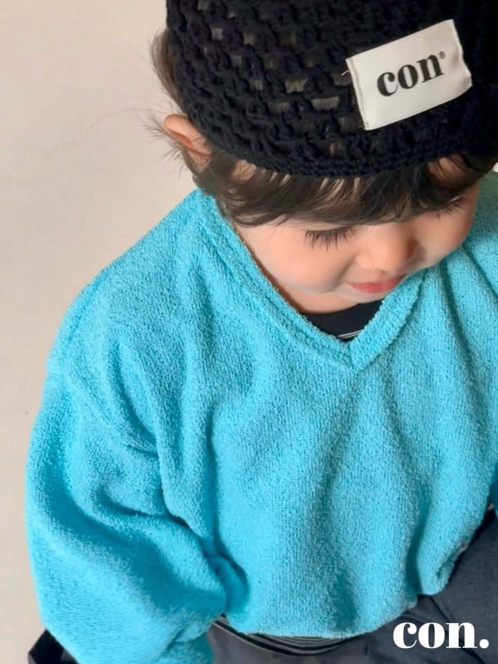 【予約】v 刺繍ニットトップス / con. (XXS-M)