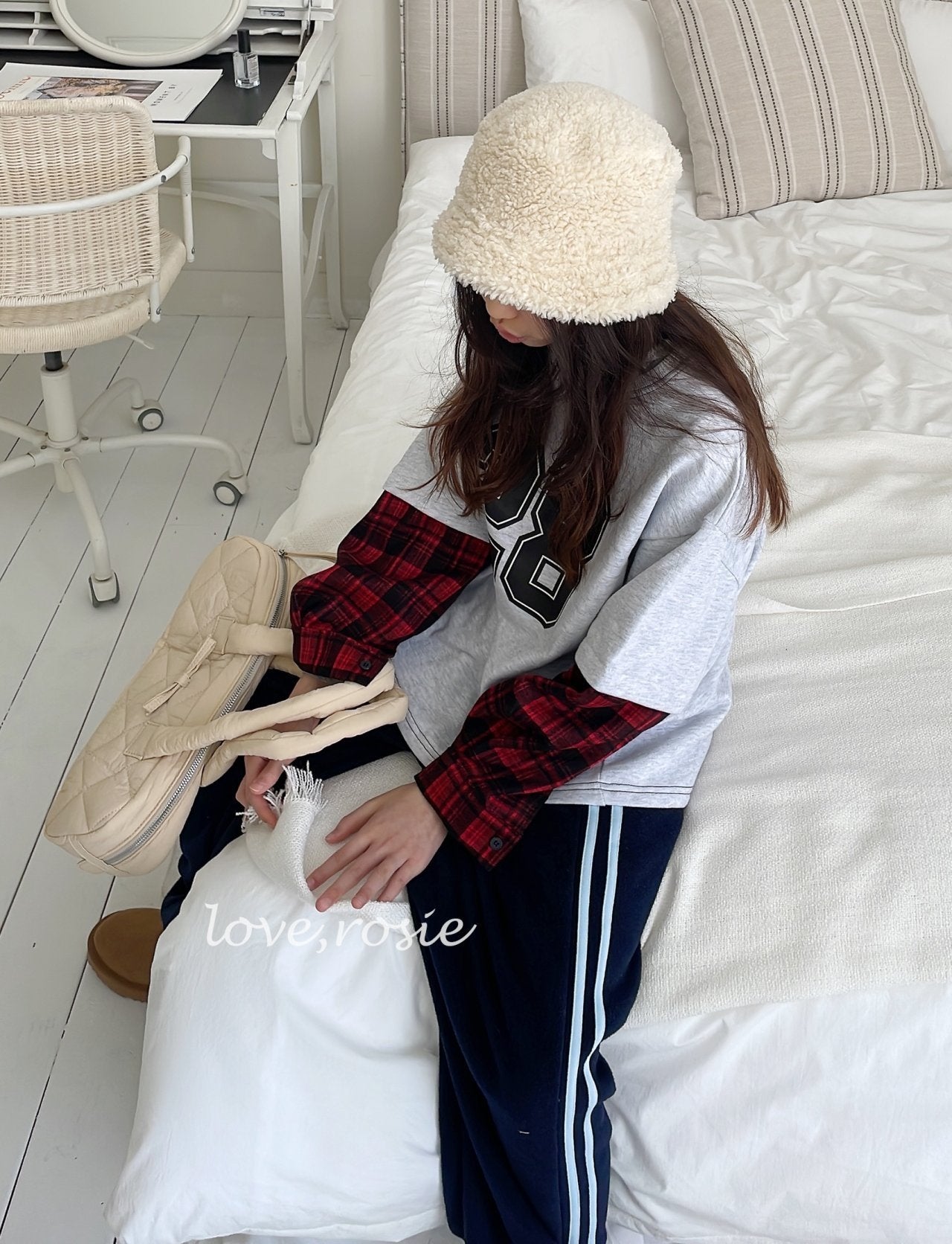 【予約】candy tape fleece pt  / love rosie (L-3XL,adult)