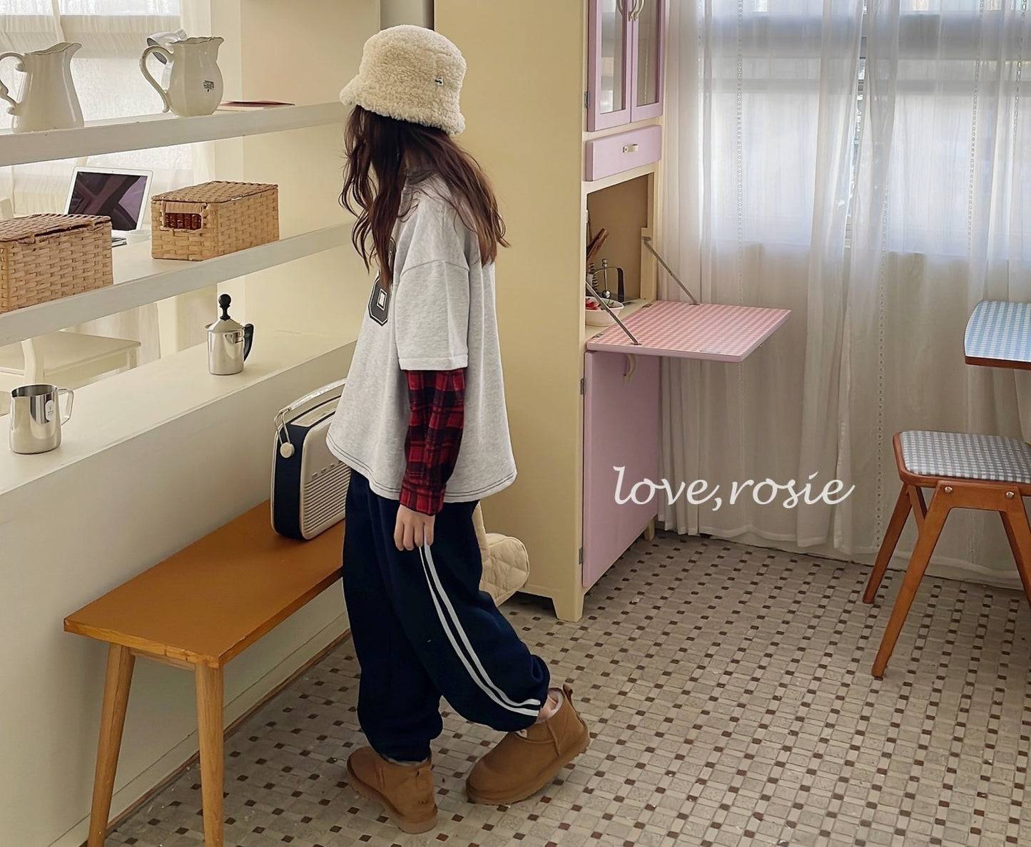 【予約】candy tape fleece pt  / love rosie (L-3XL,adult)