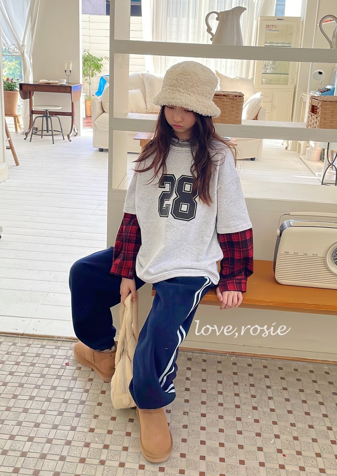 【予約】candy tape fleece pt  / love rosie (L-3XL,adult)