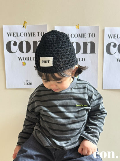 【予約】ピグメントボーダーTシャツ/ con. (XXS-M) 피그페이보릿