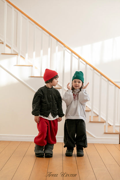 【予約】popo line cardigan  / apfel (S-2XL)