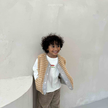 【予約】Reversible ST Dumble Vest  /  andbutter (S-JM)