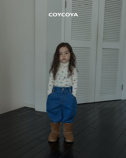 【予約】roze fleece polo T  / coycoya (XS-XL)