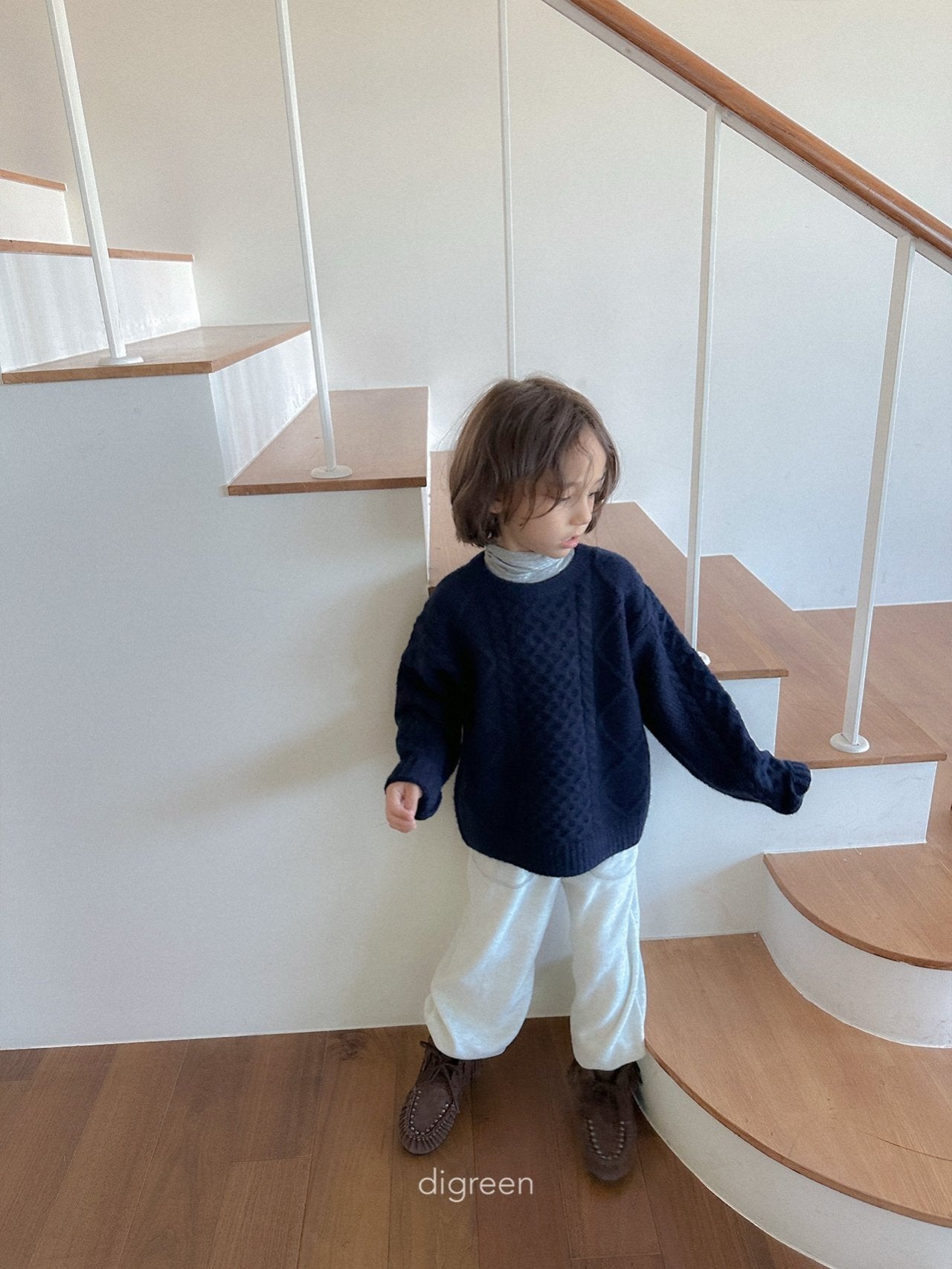 【予約】Bebe Twist knit  /  digreen(S-XXL)