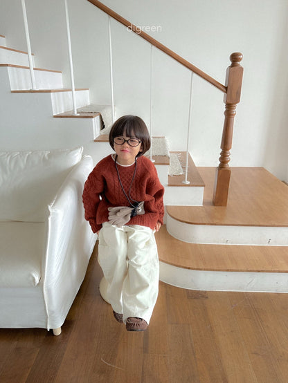 【予約】Bebe Twist knit  /  digreen(S-XXL)