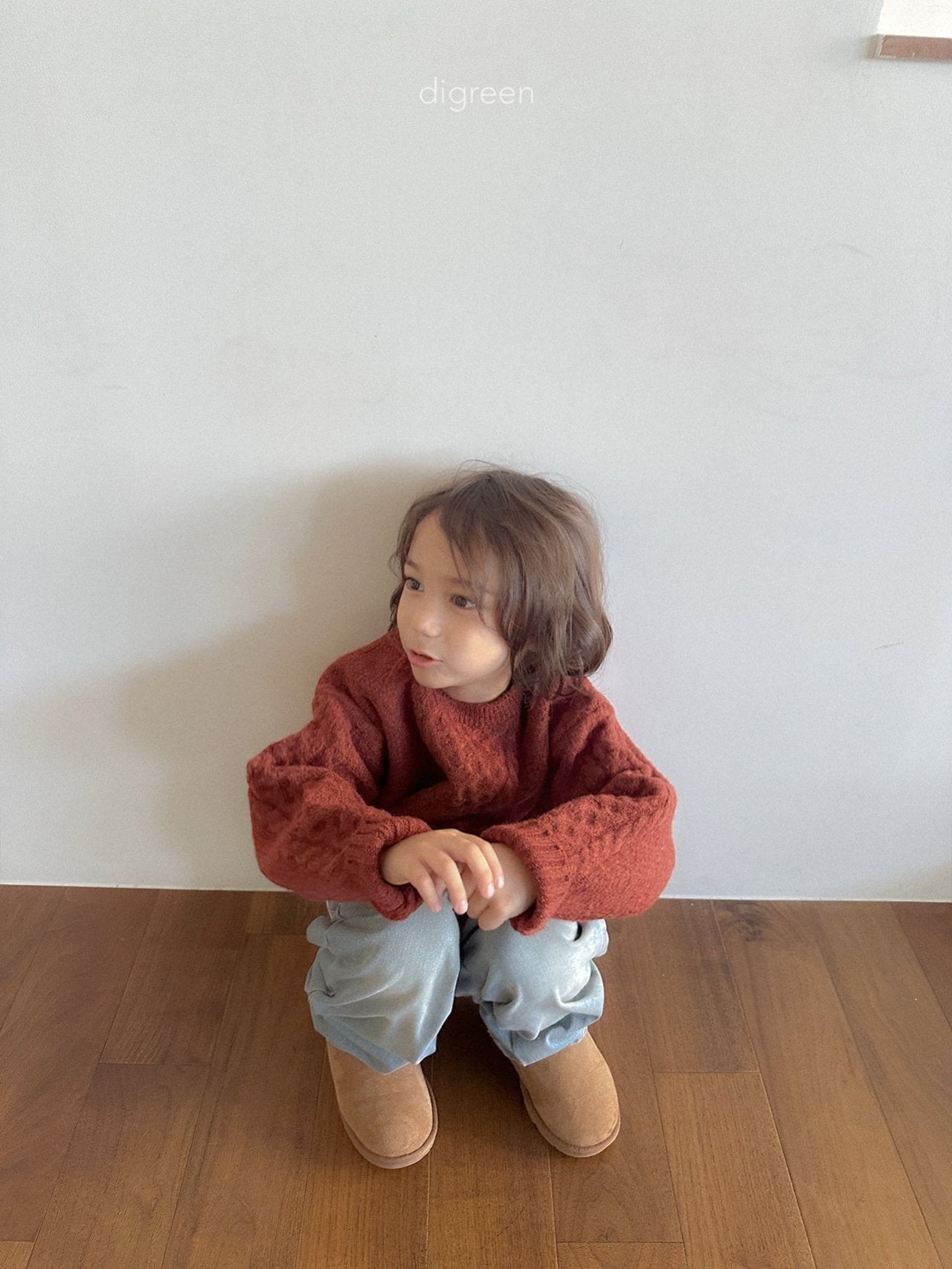 【予約】Bebe Twist knit  /  digreen(S-XXL)