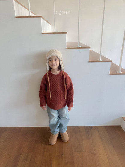 【予約】Bebe Twist knit  /  digreen(S-XXL)