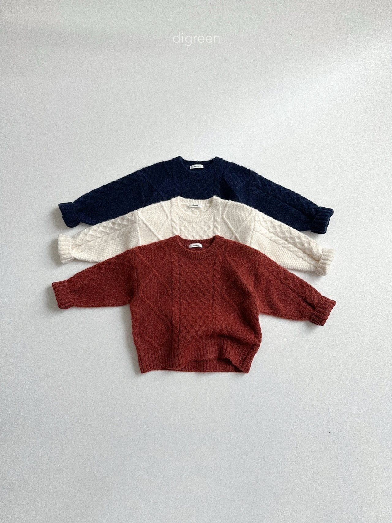 【予約】Bebe Twist knit  /  digreen(S-XXL)
