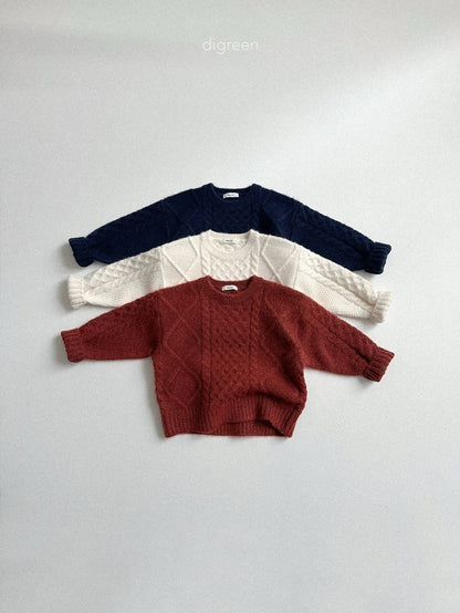 【予約】Bebe Twist knit  /  digreen(S-XXL)
