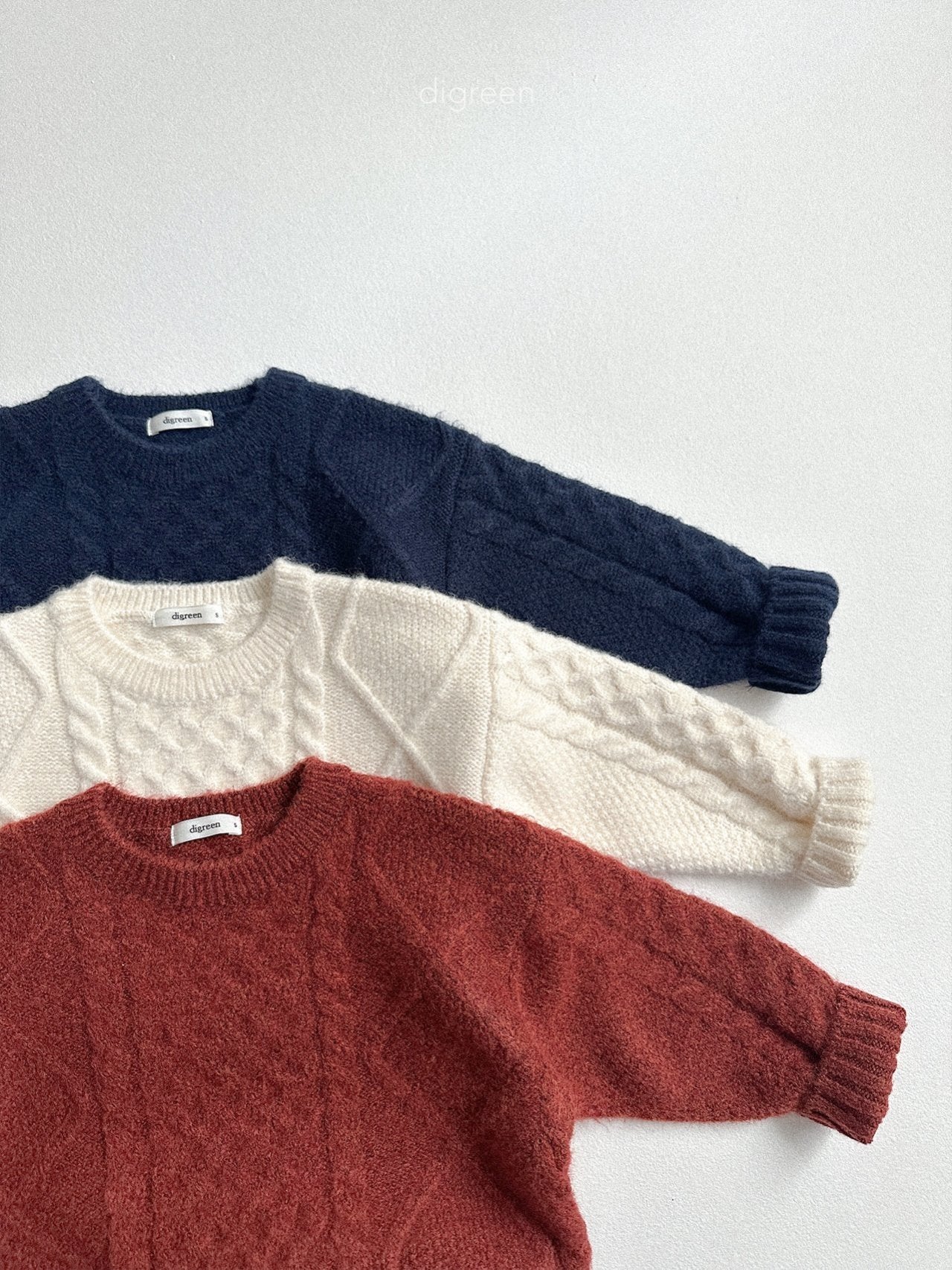 【予約】Bebe Twist knit  /  digreen(S-XXL)