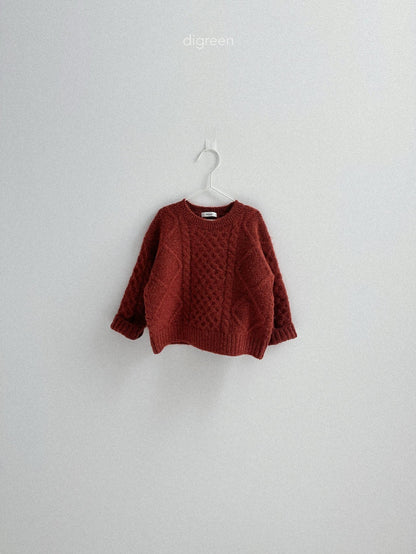 【予約】Bebe Twist knit  /  digreen(S-XXL)