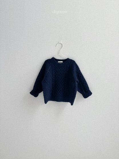 【予約】Bebe Twist knit  /  digreen(S-XXL)