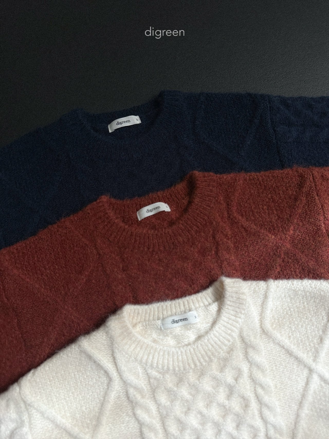 【予約】Bebe Twist knit  /  digreen(S-XXL)