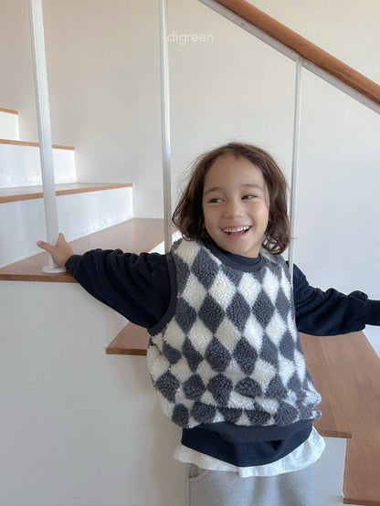 【予約】Argyle Vest  /  digreen(S-XXL)