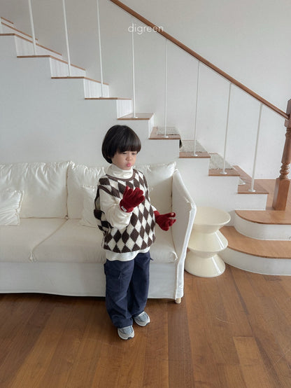 【予約】Argyle Vest  /  digreen(S-XXL)